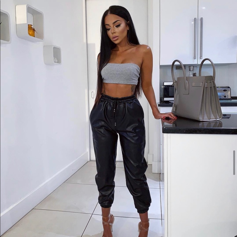 Calina Faux Leather Trousers - Black Sorelle UK